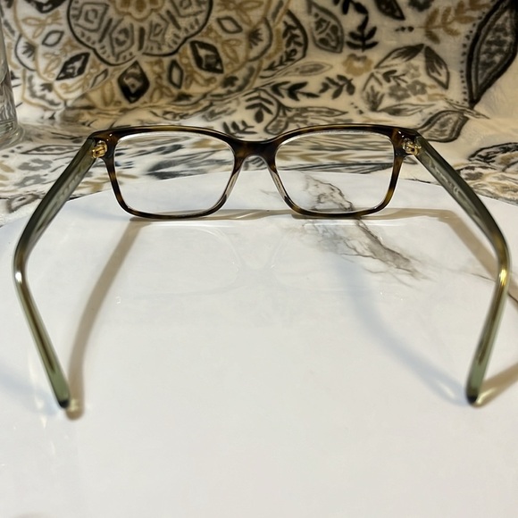 TORY BURCH TY 2064 1561 50/16/135 TORTOISE GREEN CRYSTAL EYEGLASSES - Picture 6 of 11